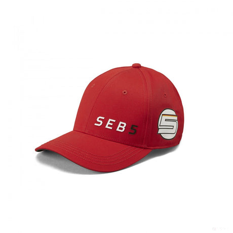 Sapca de Baseball, Ferrari Sebastian Vettel, SEB5, Unisex, Rosu, 2019 - FansBRANDS®