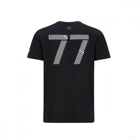 Tricou de Barbat, Mercedes Bottas #77, Negru, 2020 - FansBRANDS®