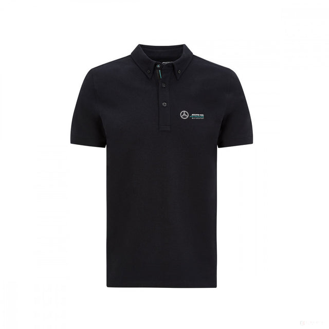 Tricou de Barbat cu Guler, Mercedes Classic, Negru, 2020 - FansBRANDS®