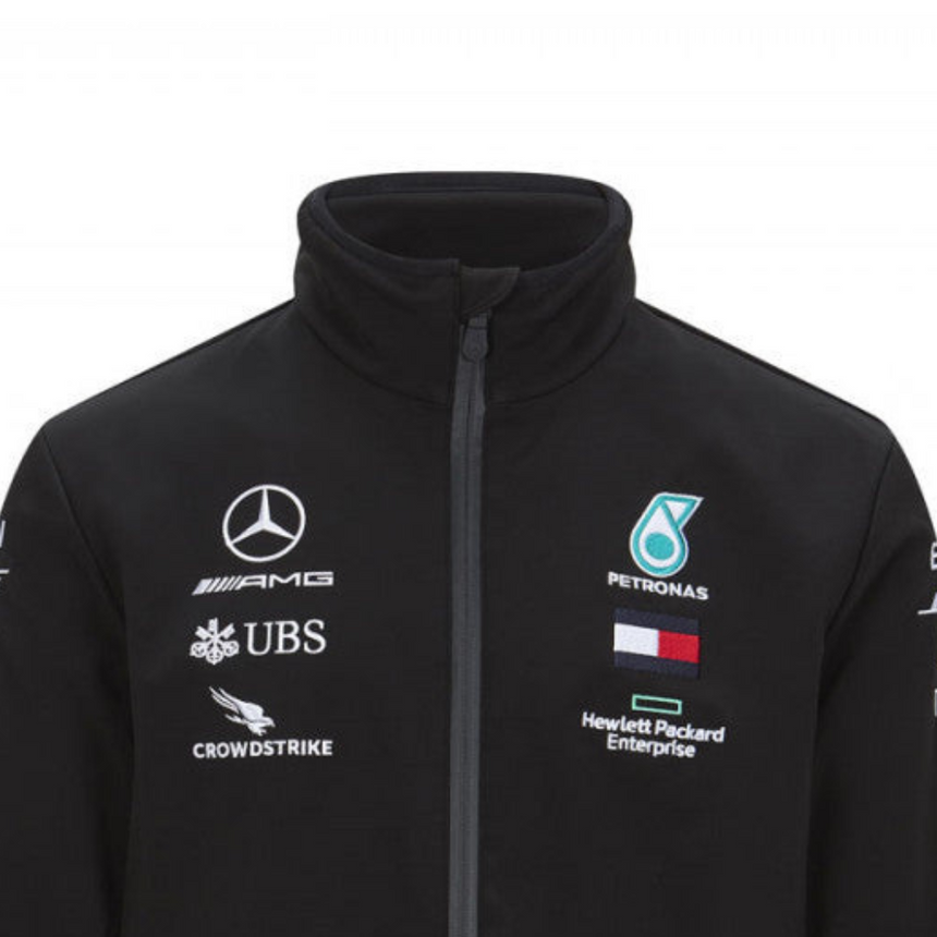 Jachetă Softshell Mercedes, Echipă, Negru, 2020