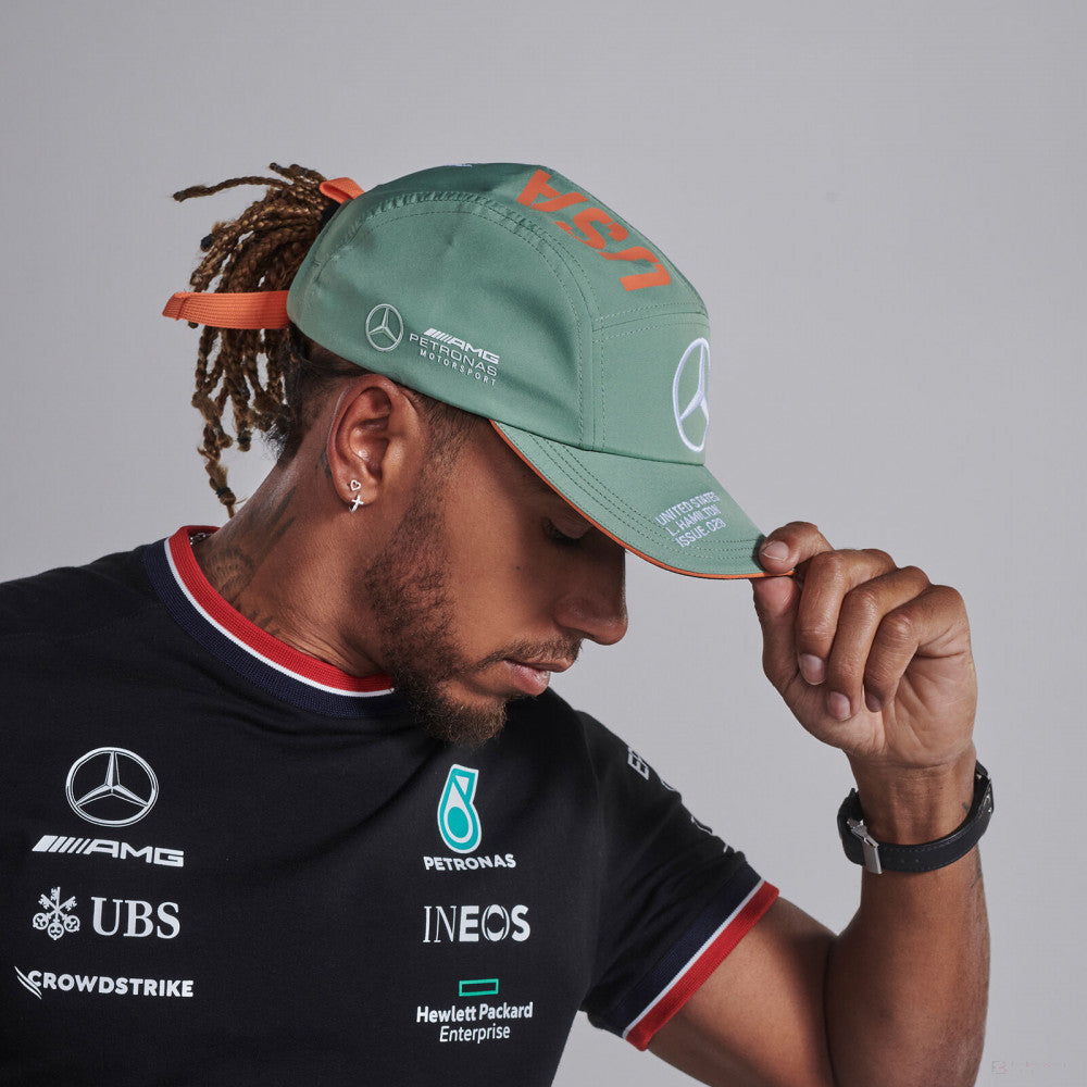 Sapca de Baseball Mercedes Lewis Hamilton - USA GP, Unisex, Verde, 2021 - FansBRANDS®