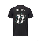 Tricou de Barbat Mercedes Valtteri Bottas, Valtteri 77, Negru, 2018