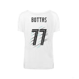 Tricou de Dama Mercedes Valtteri Bottas, Valtteri 77, Alb, 2018