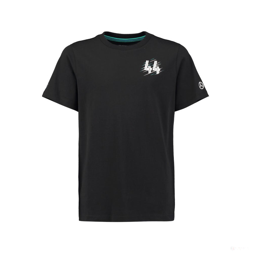 Tricou de Copil Mercedes Lewis Hamilton, Negru, 2018 - FansBRANDS®