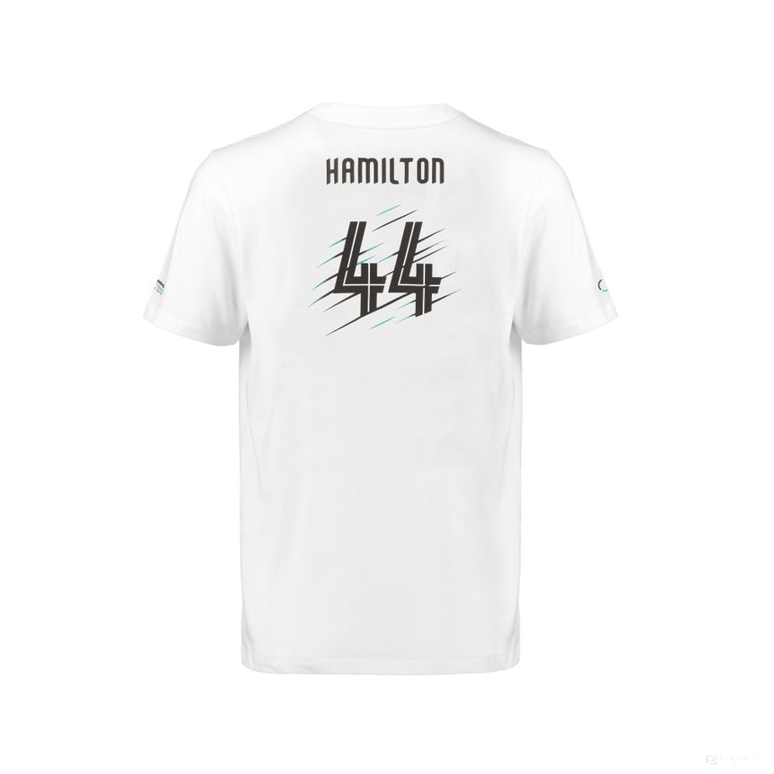 Tricou de Copil Mercedes Lewis Hamilton, Alb, 2018 - FansBRANDS®