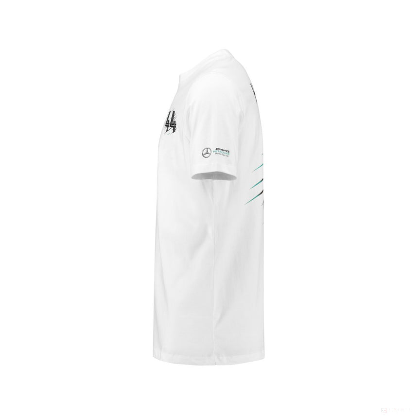 Tricou de Copil Mercedes Lewis Hamilton, Alb, 2018 - FansBRANDS®