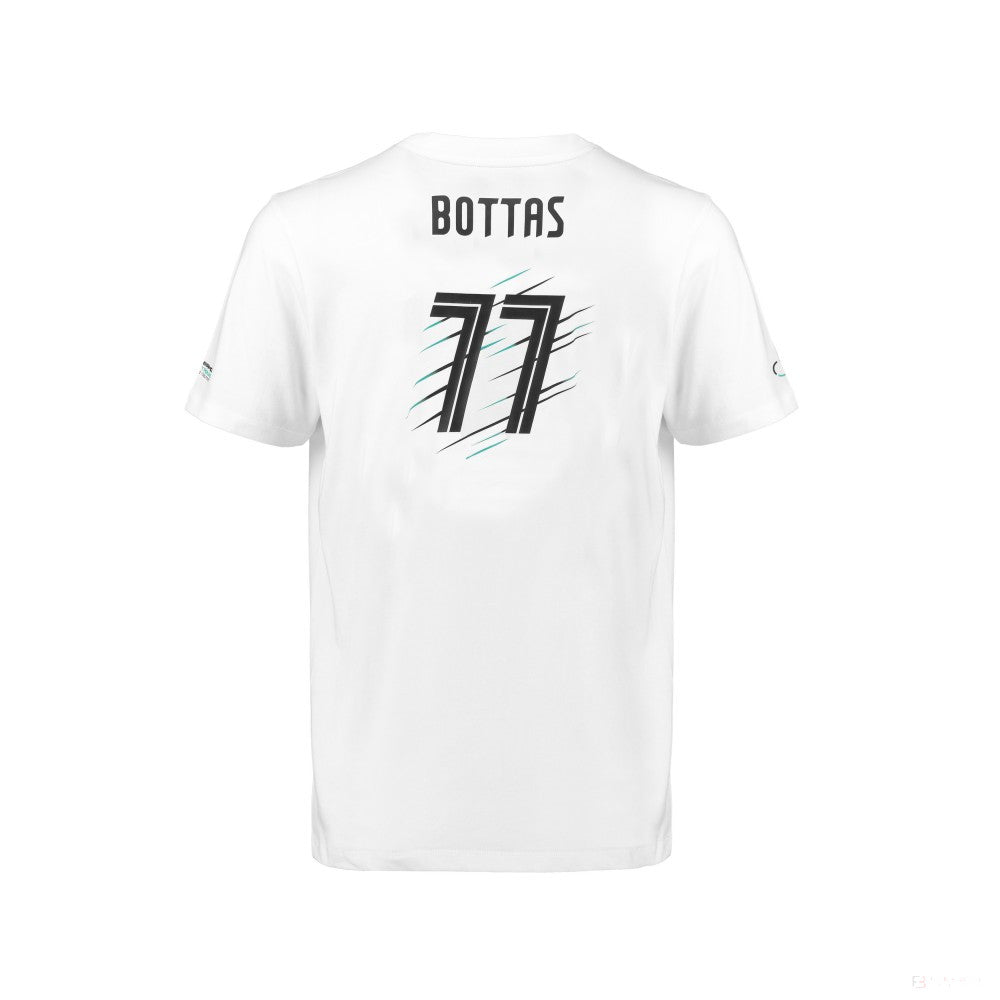 Tricou de Copil Mercedes Valtteri Bottas, Alb, 2018