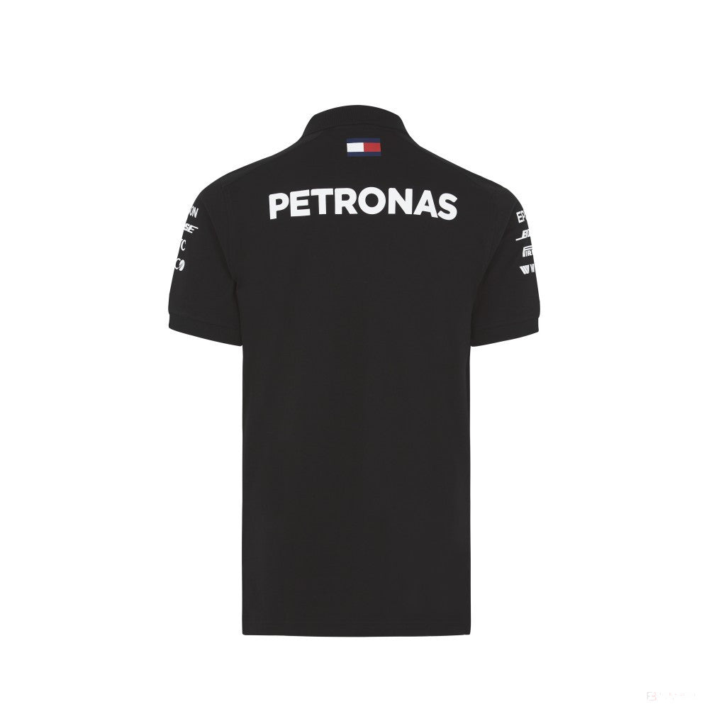 Tricou de Barbat cu Guler, Mercedes Team, Negru, 2018 - FansBRANDS®