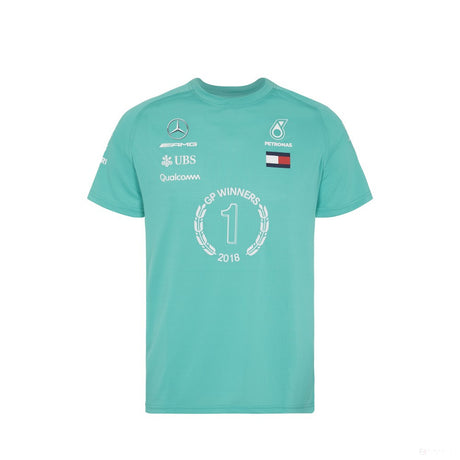 Tricou de Barbat, Mercedes Race Winner, Verde, 2018 - FansBRANDS®