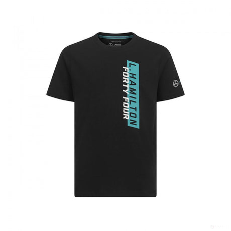 Tricou de Copil Mercedes Lewis Hamilton, #44, Negru, 2019 - FansBRANDS®