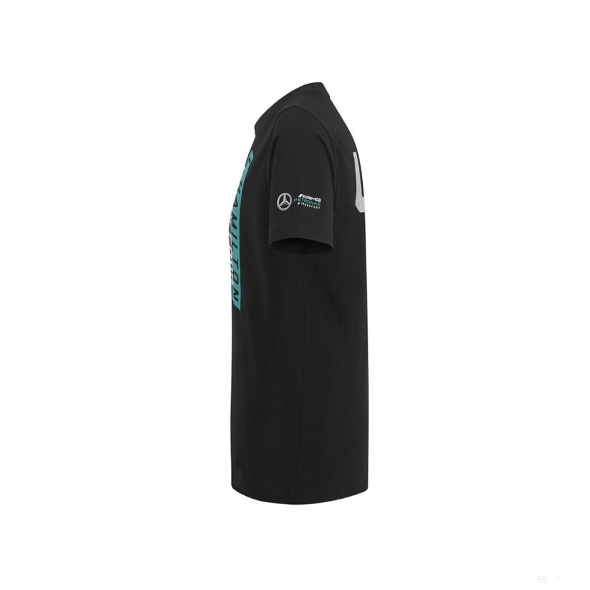 Tricou de Copil Mercedes Lewis Hamilton, #44, Negru, 2019 - FansBRANDS®