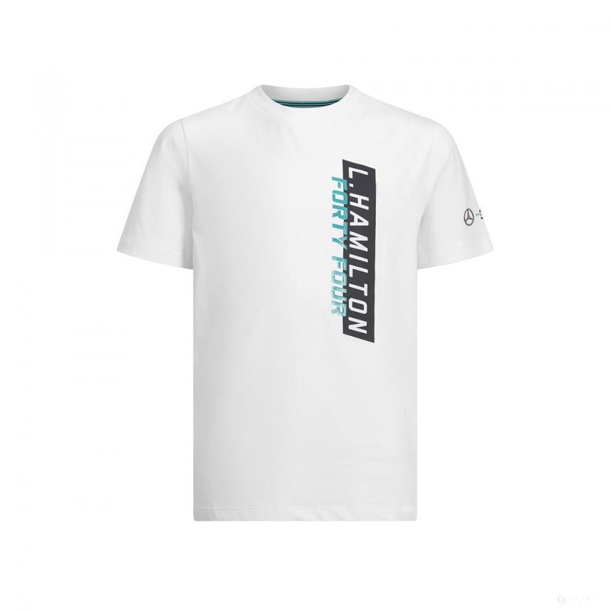 Tricou de Copil Mercedes Lewis Hamilton, #44, Alb, 2019 - FansBRANDS®