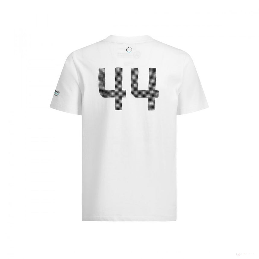 Tricou de Copil Mercedes Lewis Hamilton, #44, Alb, 2019 - FansBRANDS®