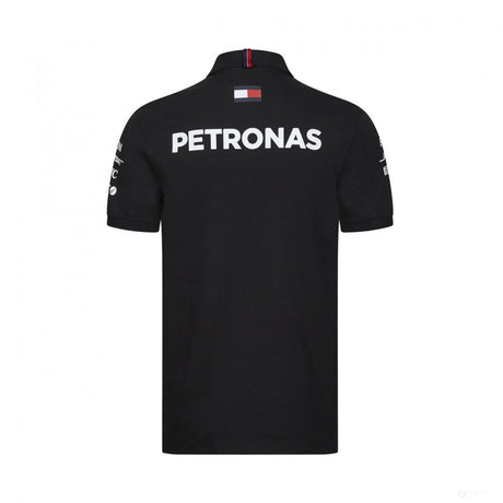 Tricou de Barbat cu Guler, Mercedes, Negru, 2019 - FansBRANDS®