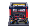 kit-model Red Bull Racing, acces în pit, bburago, 1:43, Max Verstappen, #1, RB19