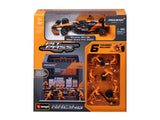 kit de model McLaren, acces pitlane, bburago, 1:43, Lando Norris, #4, MCL38