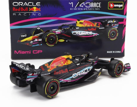 Mașină Red Bull Racing 1:43, bburago, RB19, Miami, Max Verstappen #1, 2023