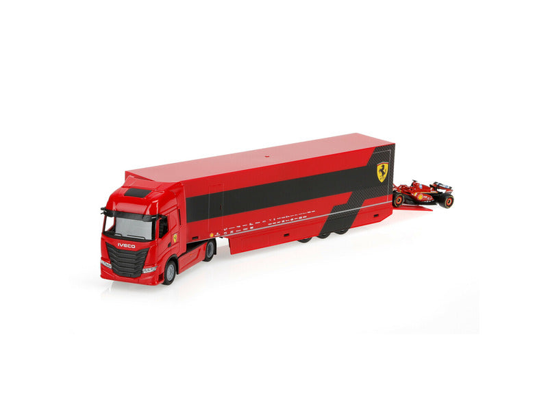 Ferrari kit de modelism, camion de curse, bburago, 1:43, Charles Leclerc, #16, SF-24