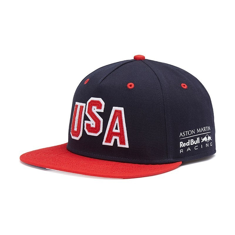 Sapca de Flatbrim, Red Bull USA GP, Unisex, Albastru, 2018 - FansBRANDS®
