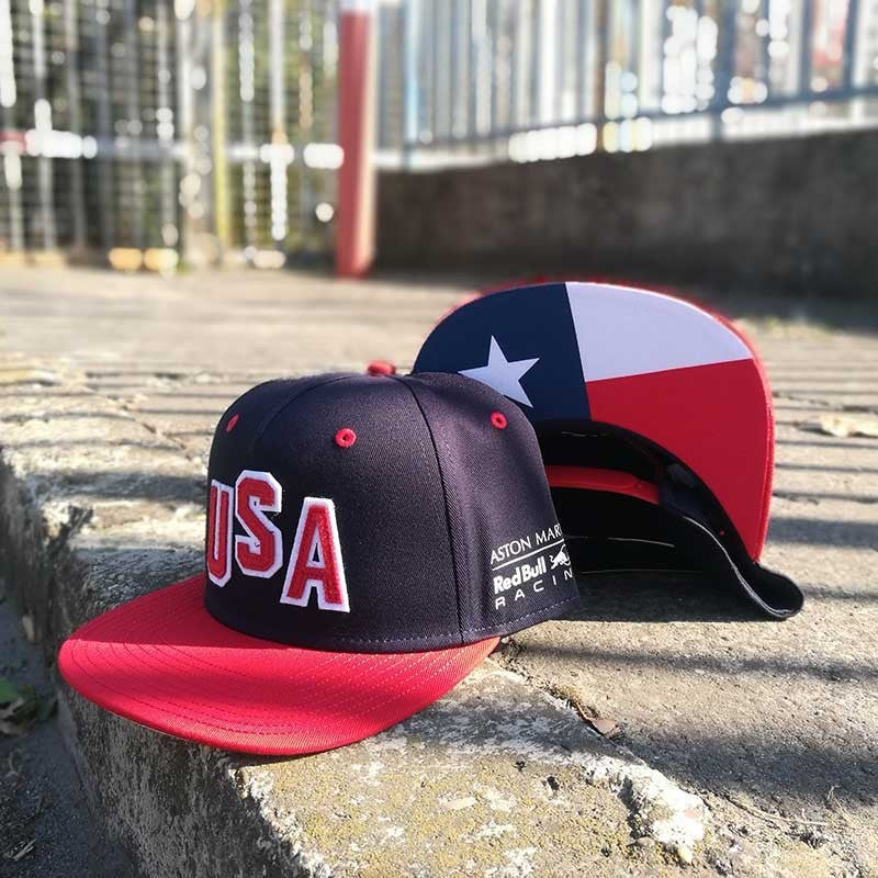 Sapca de Flatbrim, Red Bull USA GP, Unisex, Albastru, 2018 - FansBRANDS®