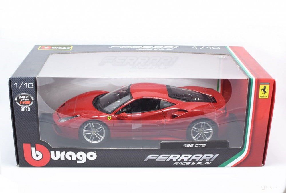 Model Masina, Ferrari Ferrari 488 GTB, 2018, Rosu, 1:18 - FansBRANDS®