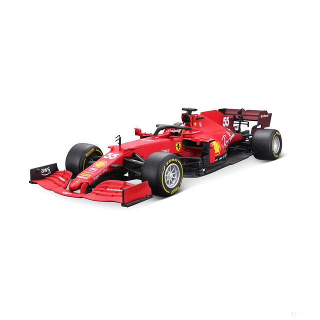 Masina model, Ferrari Carlos Sainz SF21, 1:18, Rosu, 2021 - FansBRANDS®