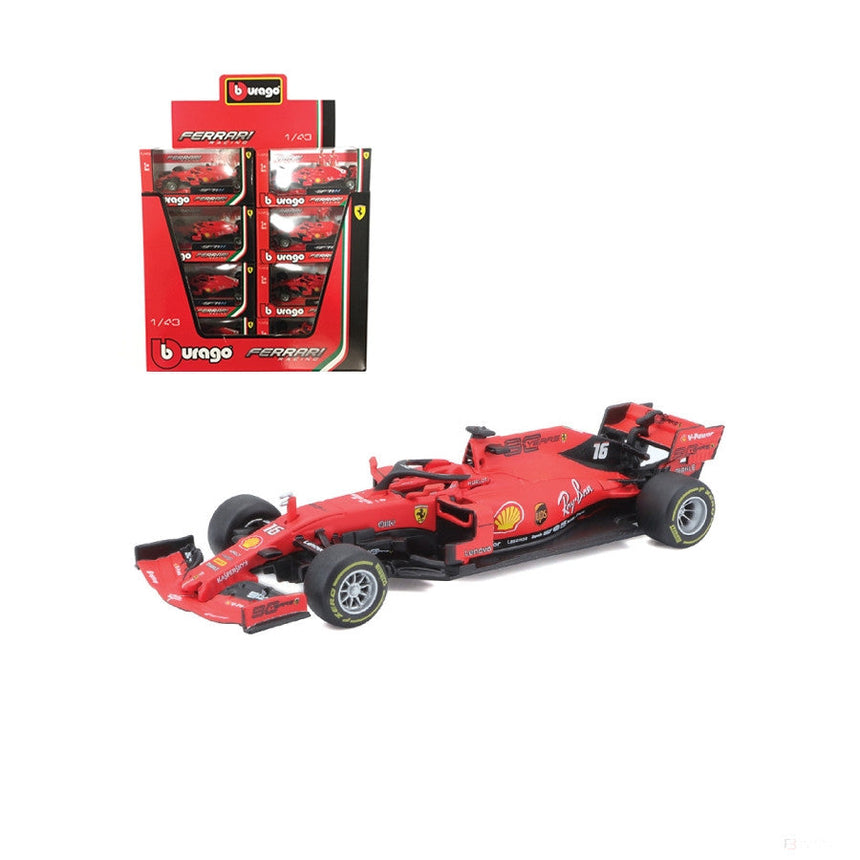 🎁 Model Masina, Ferrari SF90 Charles Leclerc, 2019, Rosu, 1:43 (100% off)