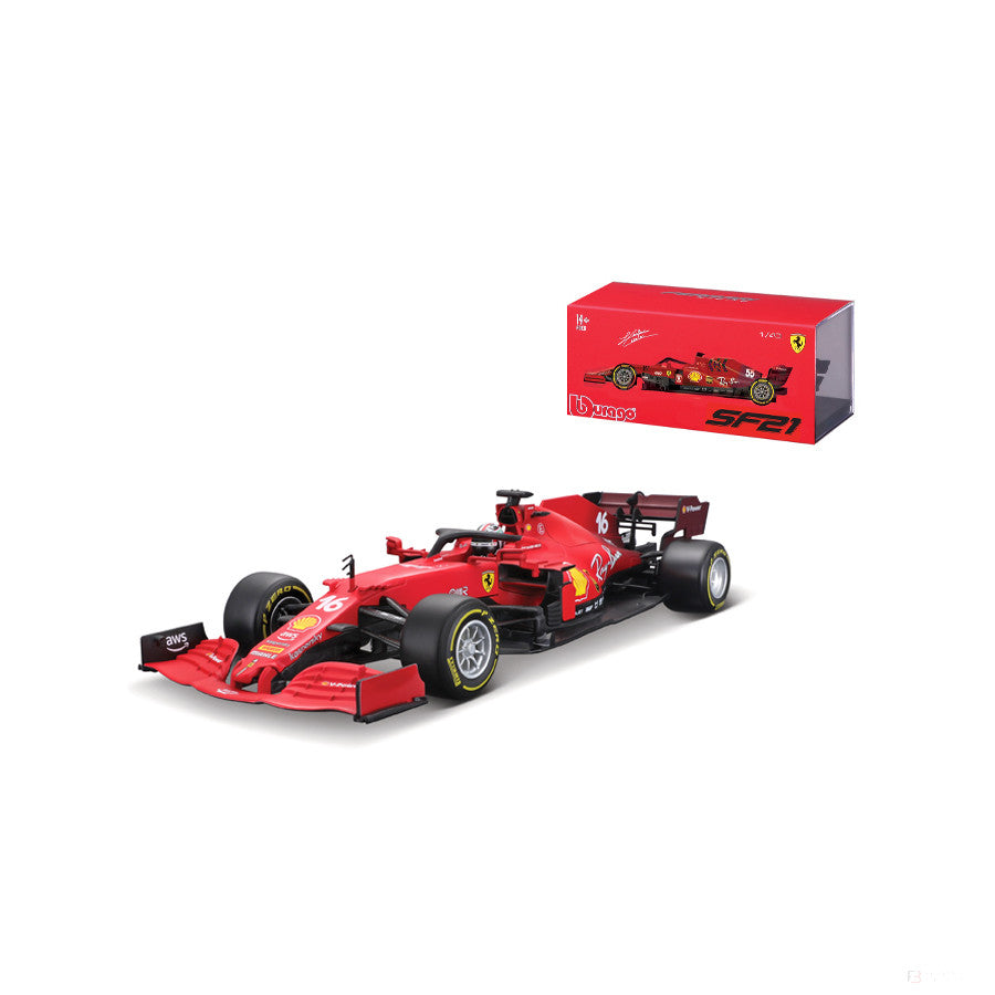 Model Masina, Ferrari SF21 Charles Leclerc, 2021, Rosu, 1:43