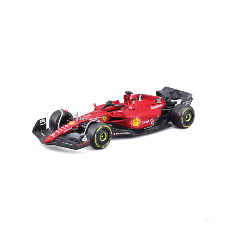 🎁 Ferrari F1 Model car, Bburago, F175, Charles Leclerc #16, red, 1:43 scale, 2022 (100% off)