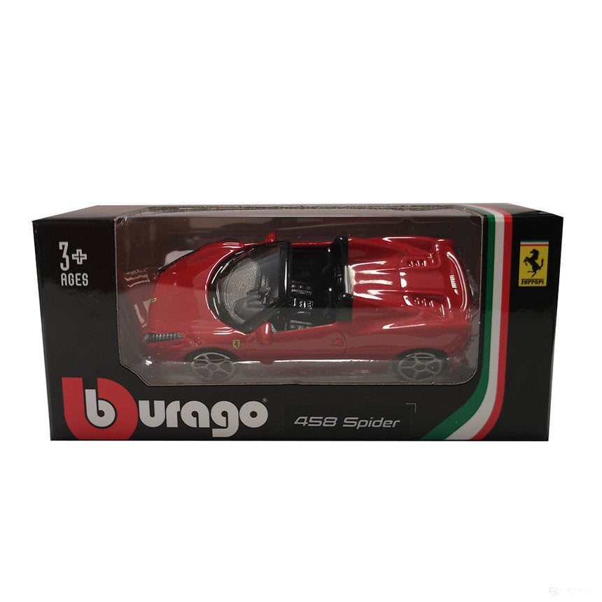 🎁 Model Masina, Ferrari 458 Spider, 2020, Rosu, 1:64 (100% off)