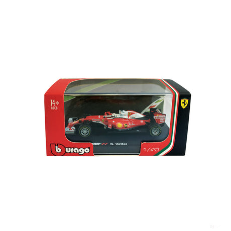 1:43 Ferrari SF16-H Sebastian Vettel Model Car, Rosu, 2018