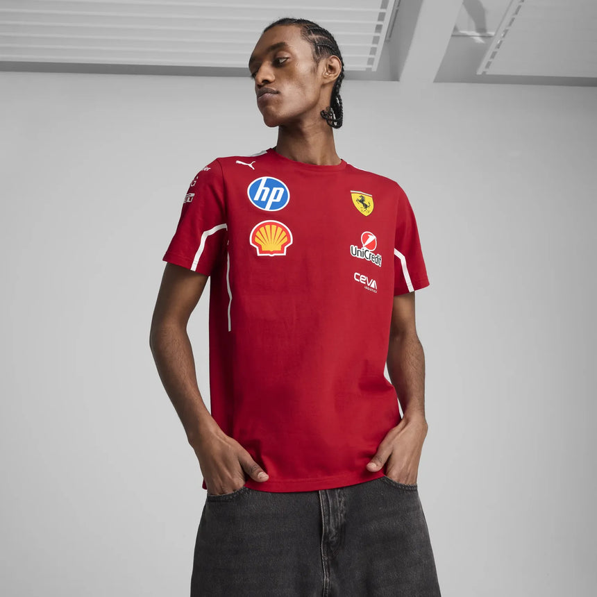 Scuderia Ferrari Team T-Shirt mit Rundhalsausschnitt 🔥