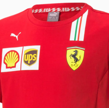 Tricou de Copil, Puma Ferrari, Rosu, 20/21
