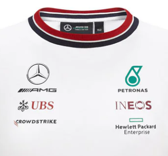 Children's T-Shirt, Mercedes, White, 2021
