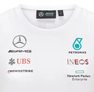 Women's T-Shirt, Mercedes, White, 2021