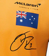 Tricou de Barbat cu Guler, McLaren Daniel Ricciardo echipa, Portocaliu, 2022