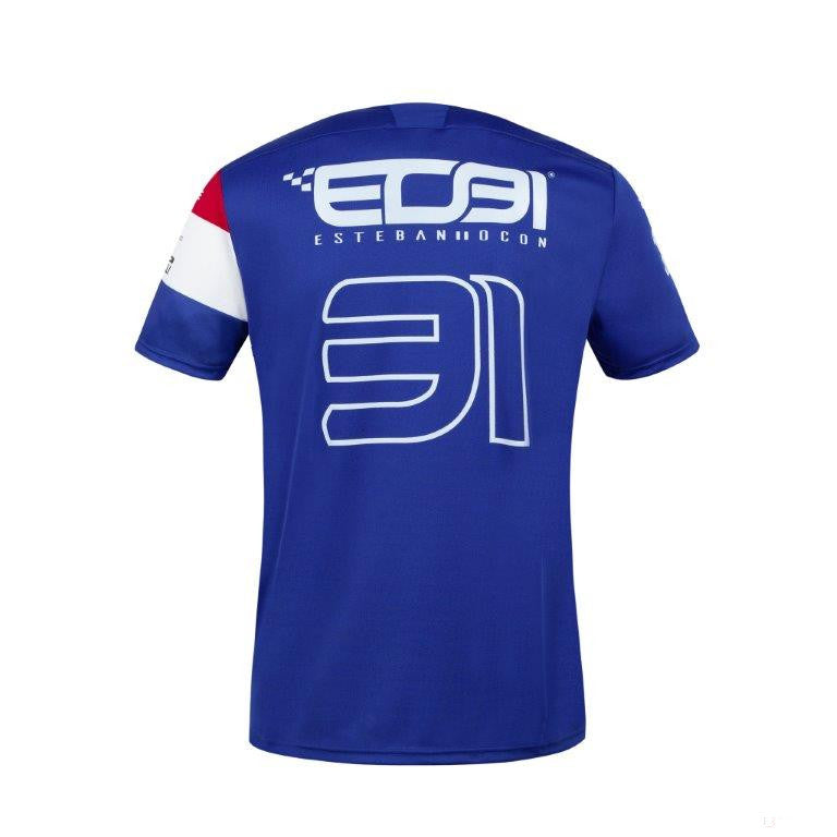 Tricou de Barbat, Alpine Esteban Ocon 31, Albastru, 2021 - Team - FansBRANDS®