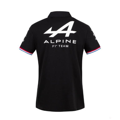 Tricou de Barbat cu Guler, Alpine, Negru, 2021 - Team