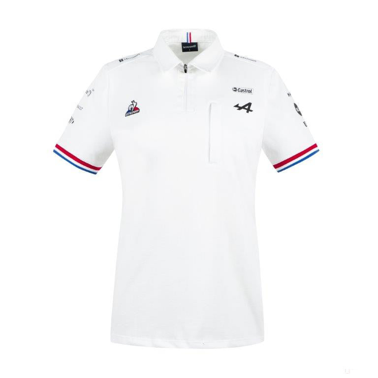 Tricou de Dama cu Guler, Alpine, Alb, 2021 - Team - FansBRANDS®
