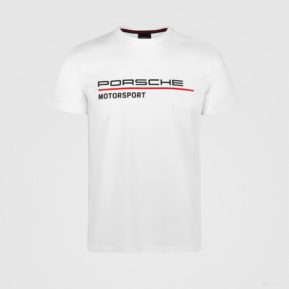 Tricou de Barbat, Porsche Motorsport, Alb, 2022