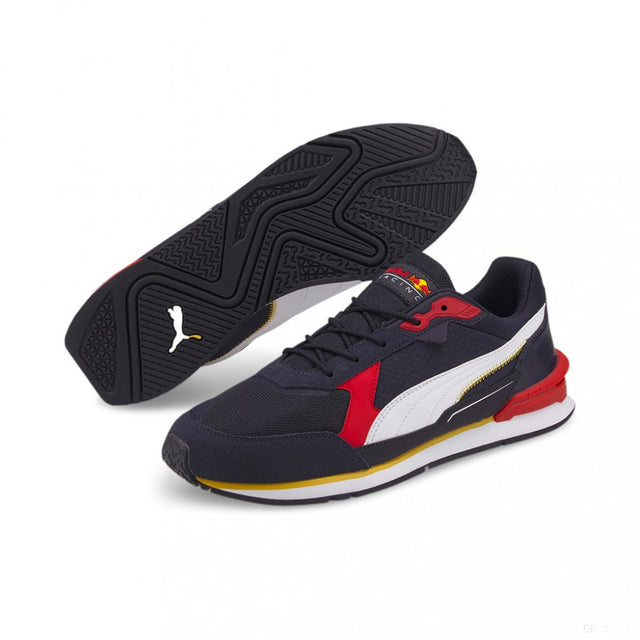 Pantofi, Puma Red Bull Low Racer, 2022, Alb-Rosu - FansBRANDS®