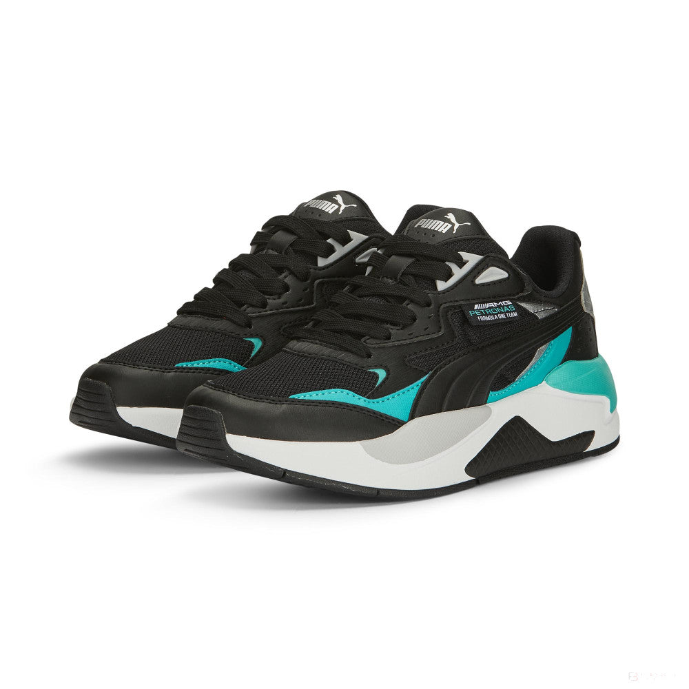 Pantofi de Mercedes X-Ray Speed Jr PUMA Negru-Spectra Green-PUMA Silver - FansBRANDS®