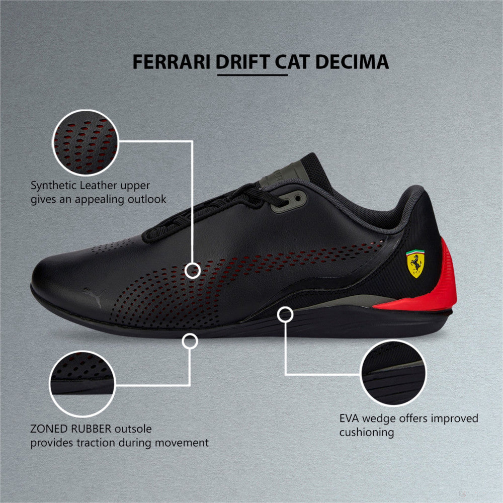 Ferrari Drift Cat Decima Puma Black-Rosso Corsa 2022 - FansBRANDS®