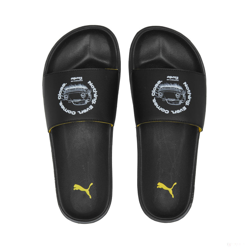Pantofi de Porsche Legacy Leadcat 2.0 PUMA Negru-Lemon Chrome - FansBRANDS®