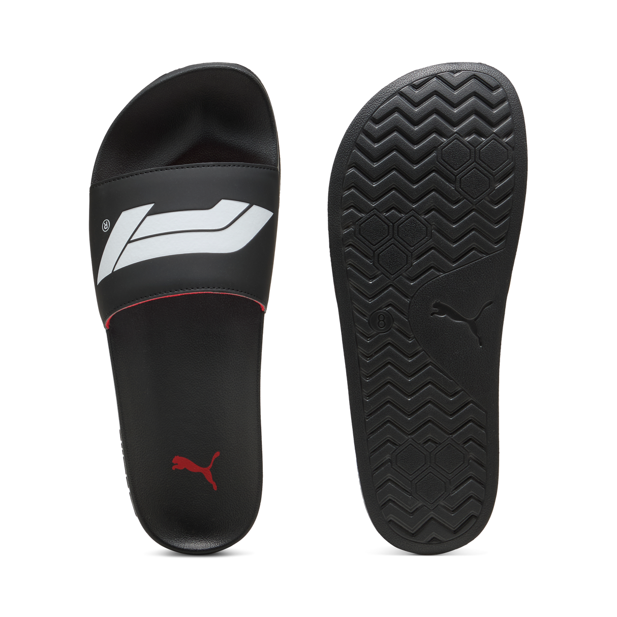 Papuci cu logo F1, Puma, Leadcat 2.0, negri 🔥