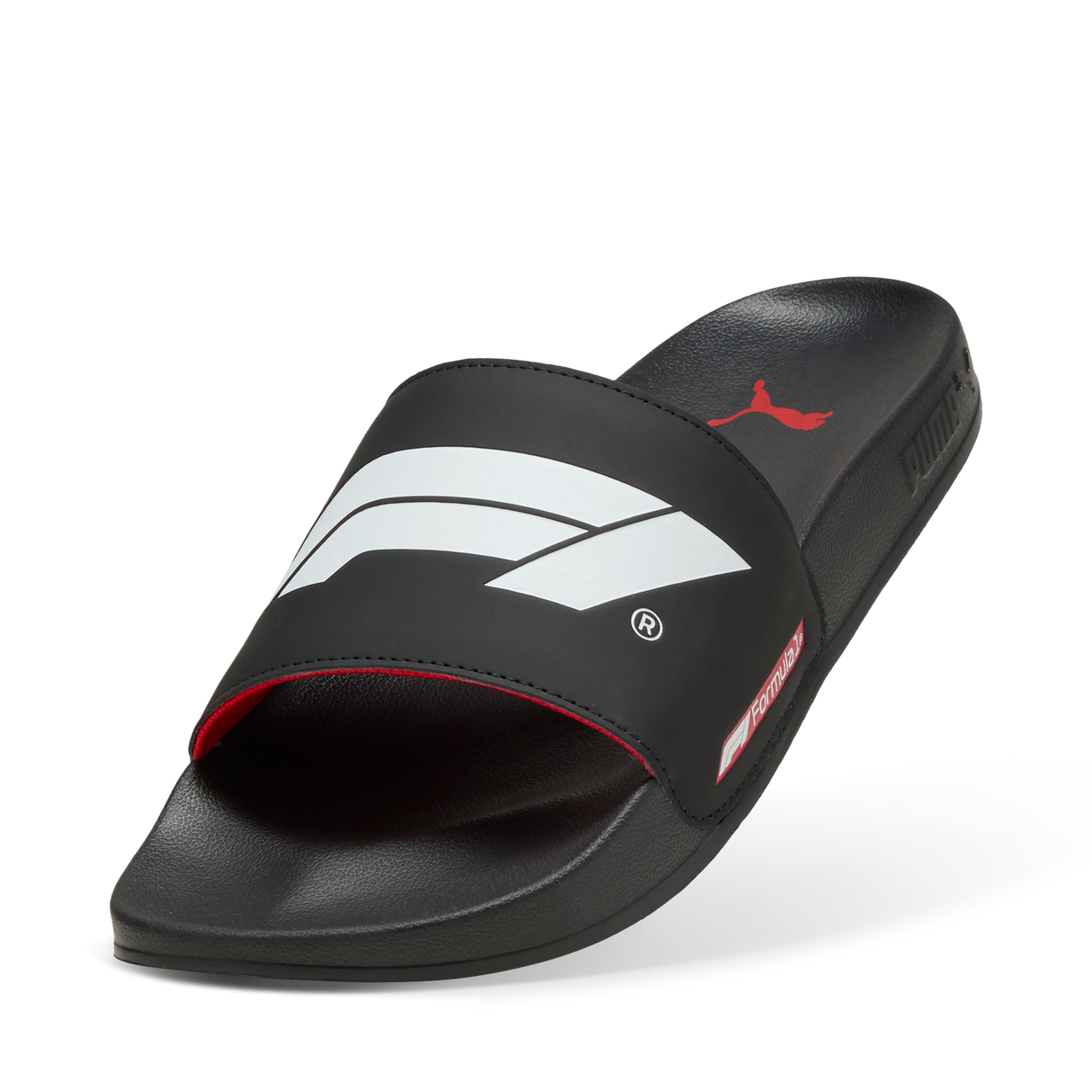 Papuci cu logo F1, Puma, Leadcat 2.0, negri 🔥