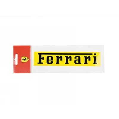 Autocolant, Ferrari, Unisex, Galben, 11x2 cm, 2012 - FansBRANDS®