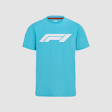 Formula 1 T-shirt, Formula 1 Logo, albastru deschis, 2022 - FansBRANDS®