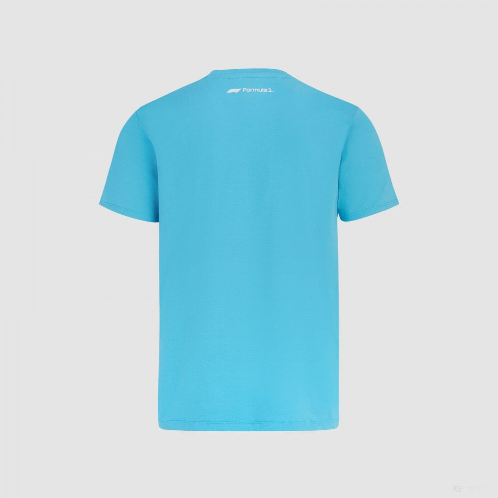 Formula 1 T-shirt, Formula 1 Logo, albastru deschis, 2022 - FansBRANDS®