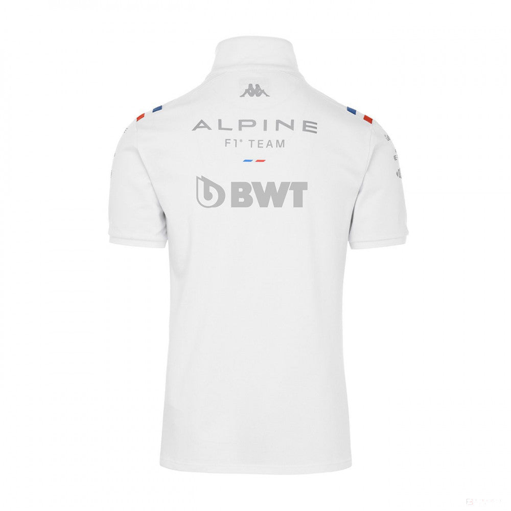 Tricou de Barbat cu Guler, Alpine Team, Alb, 2022 - FansBRANDS®